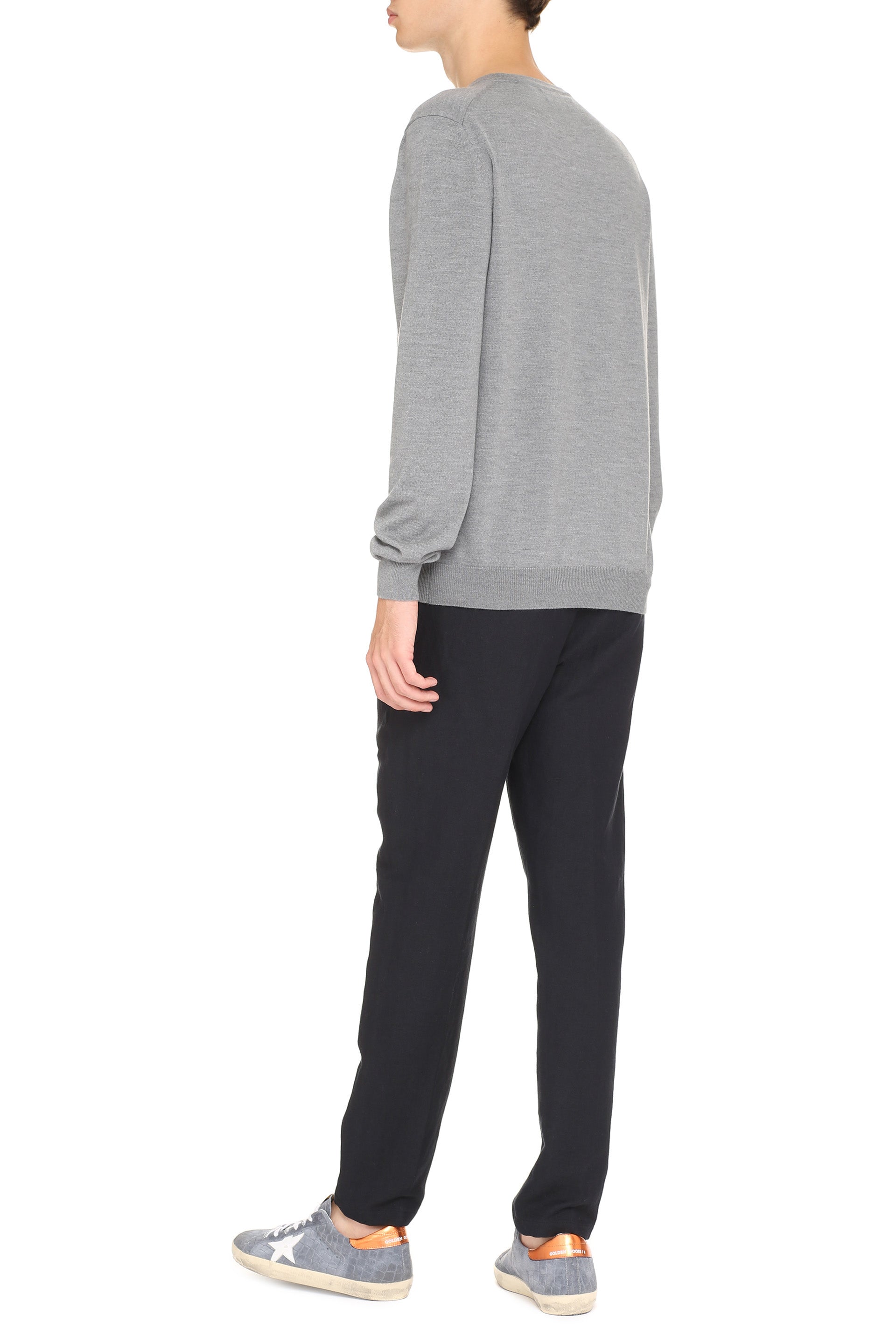 THE (ALPHABET) Crew-Neck Wool Sweater