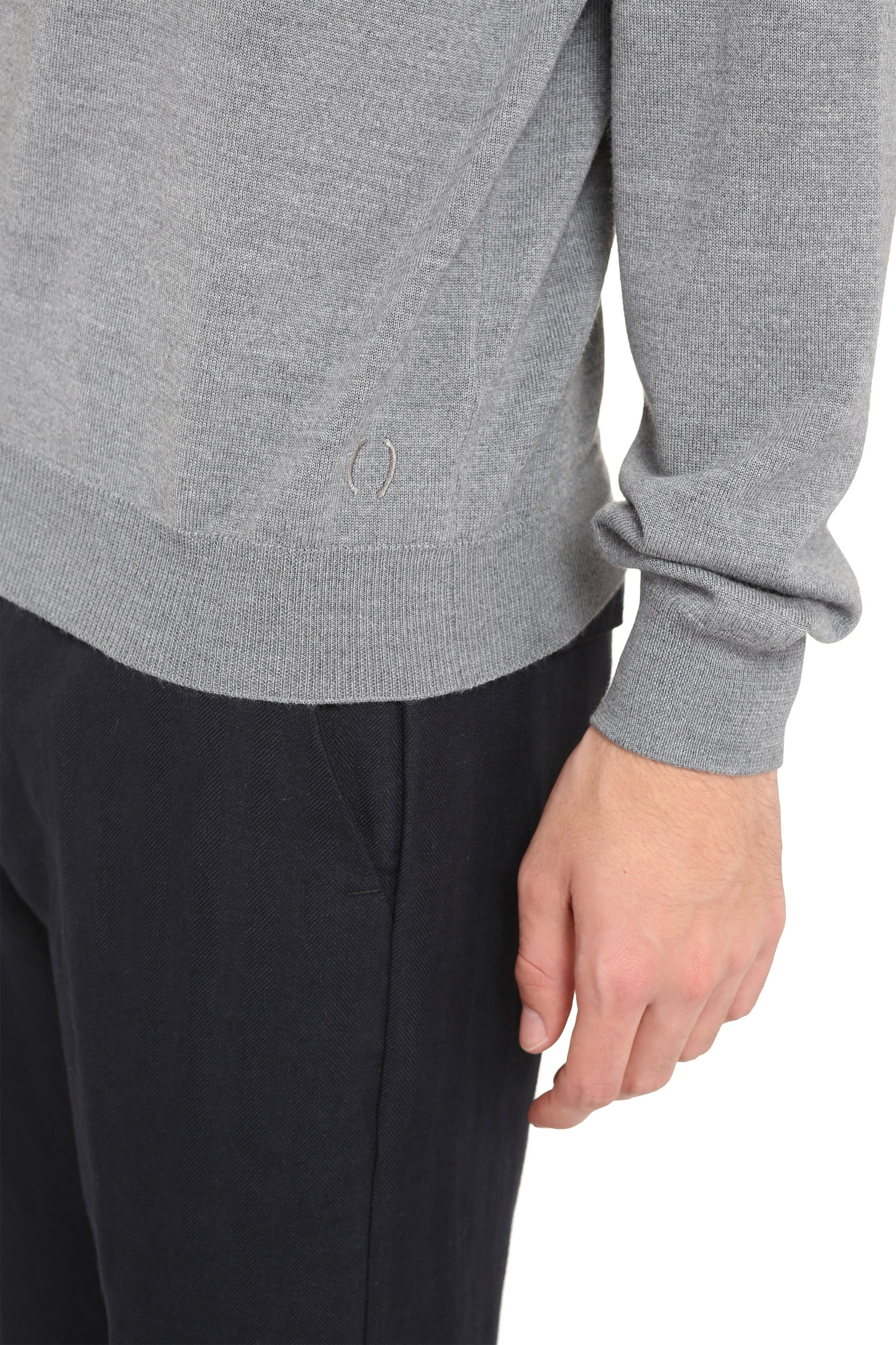 THE (ALPHABET) Crew-Neck Wool Sweater