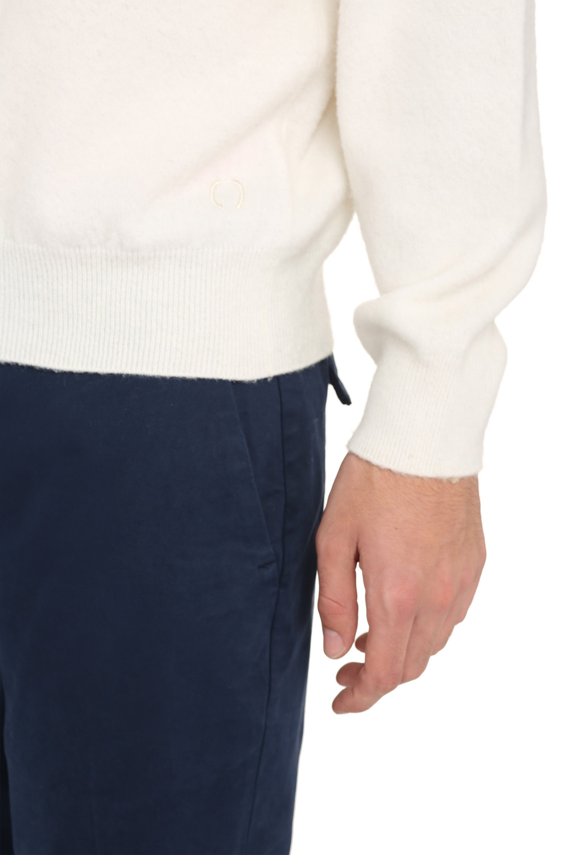 THE (ALPHABET) Wool-Cashmere Blend Crew-Neck Pullover