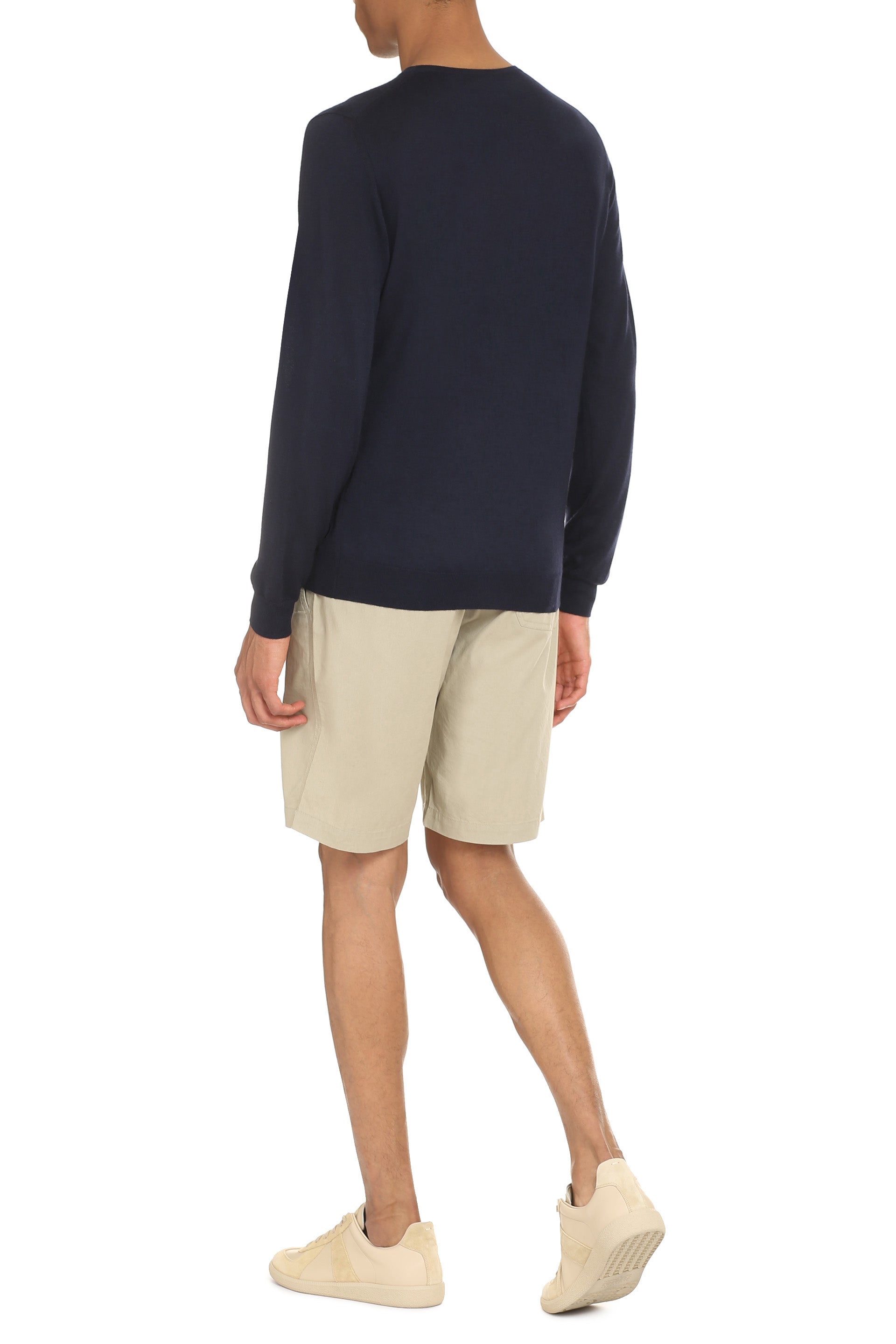 THE (ALPHABET) Crew-Neck Cashmere Sweater