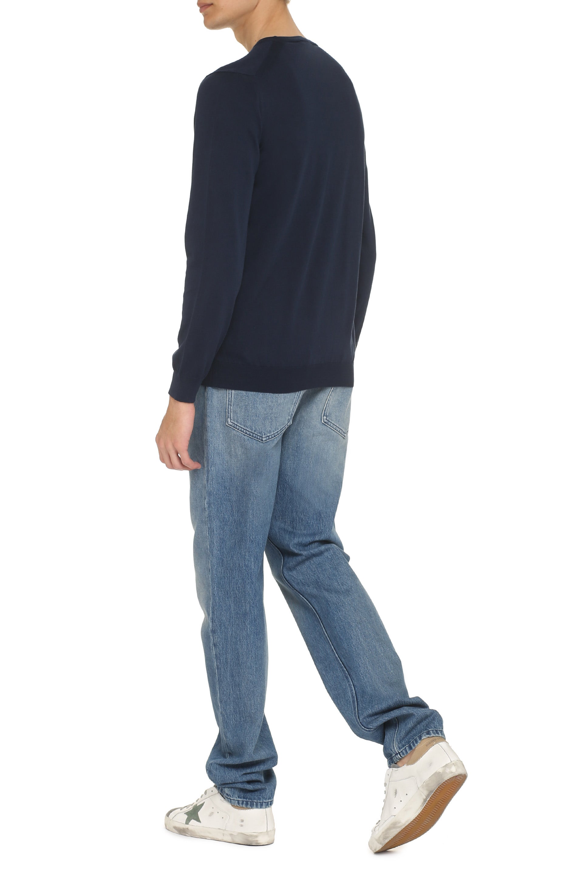 THE (ALPHABET) Classic Cotton Crew-Neck Sweater