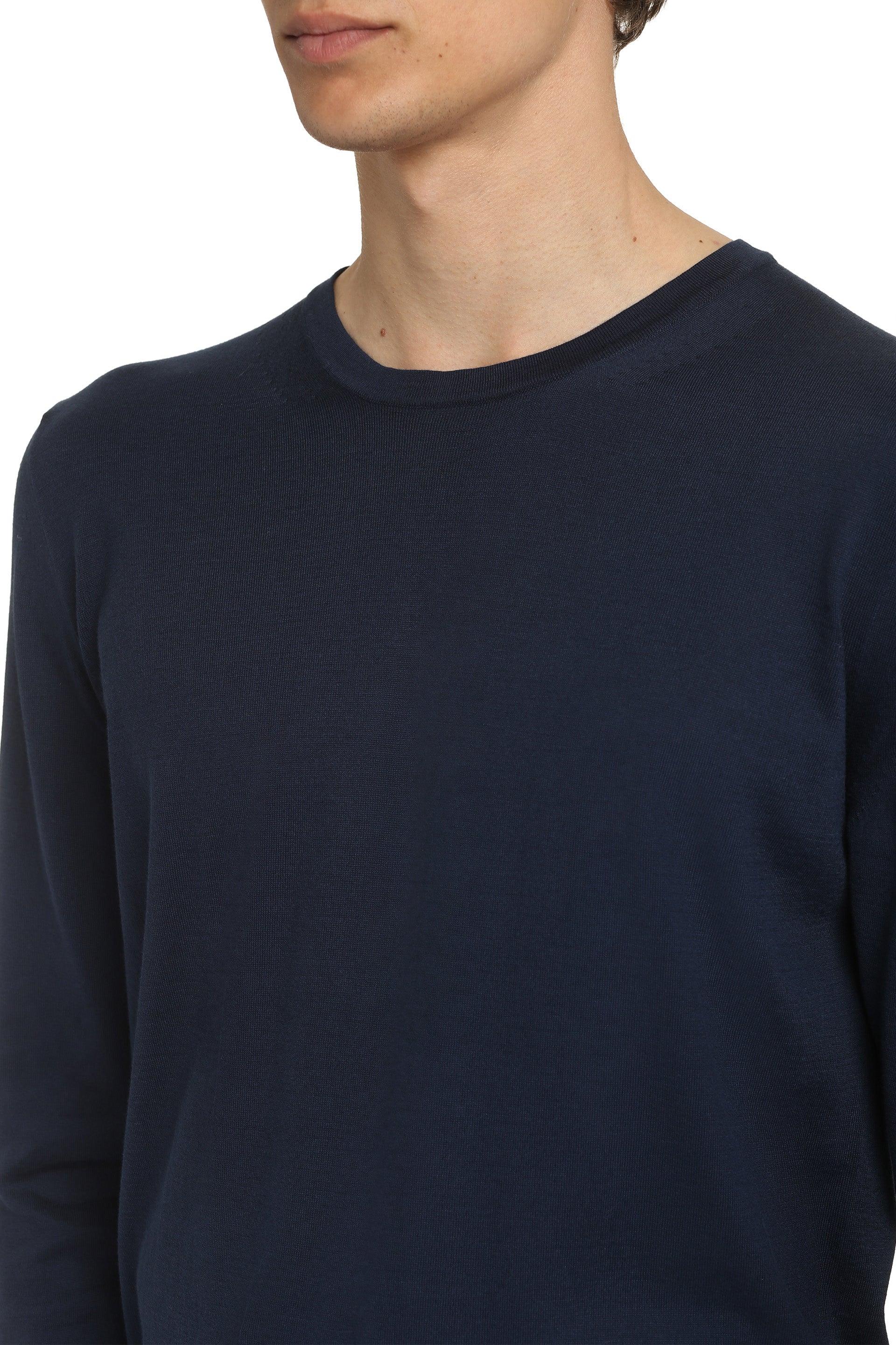 THE (ALPHABET) Classic Cotton Crew-Neck Sweater