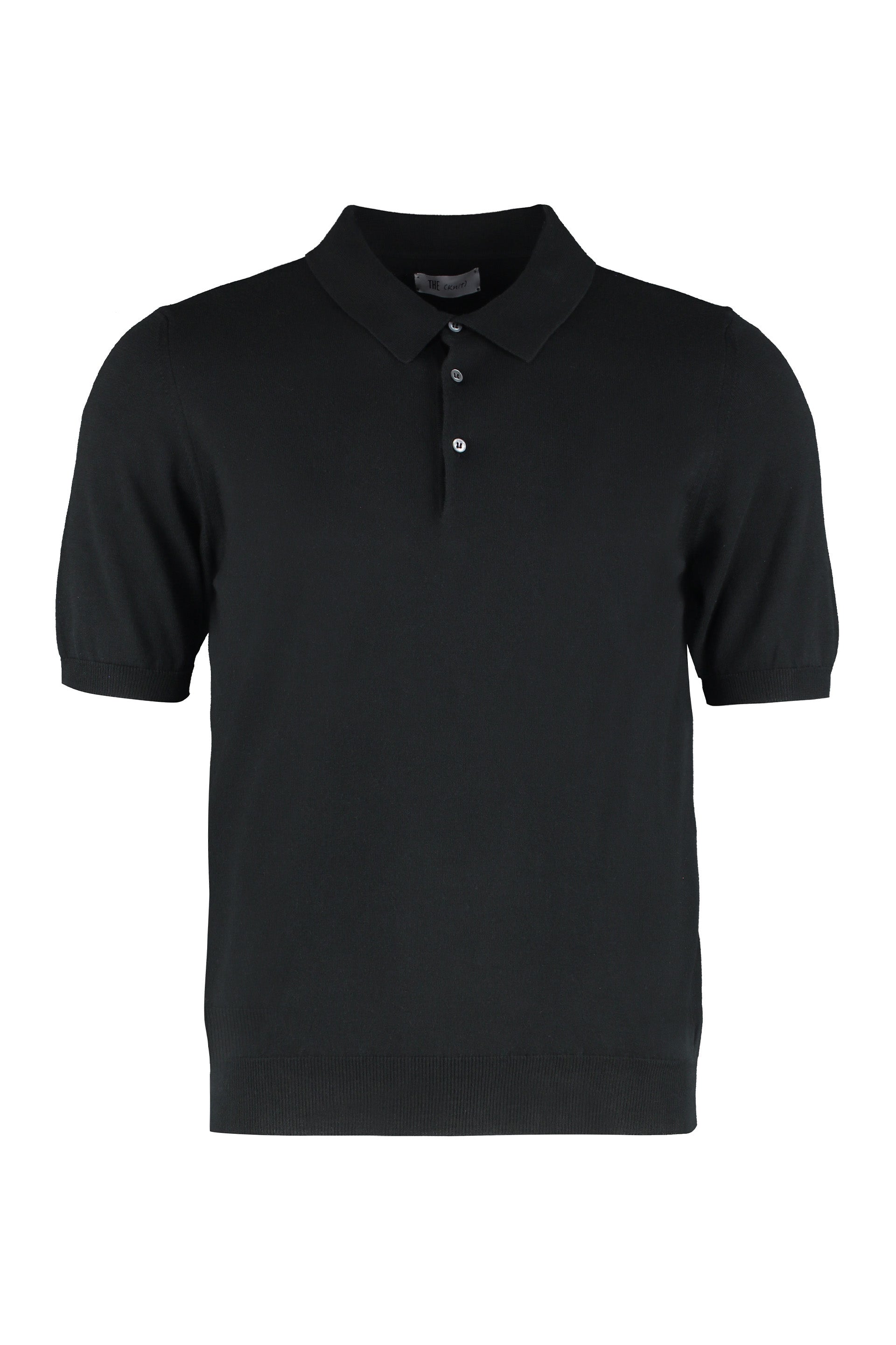 THE (ALPHABET) Short Sleeve Cotton Polo Shirt