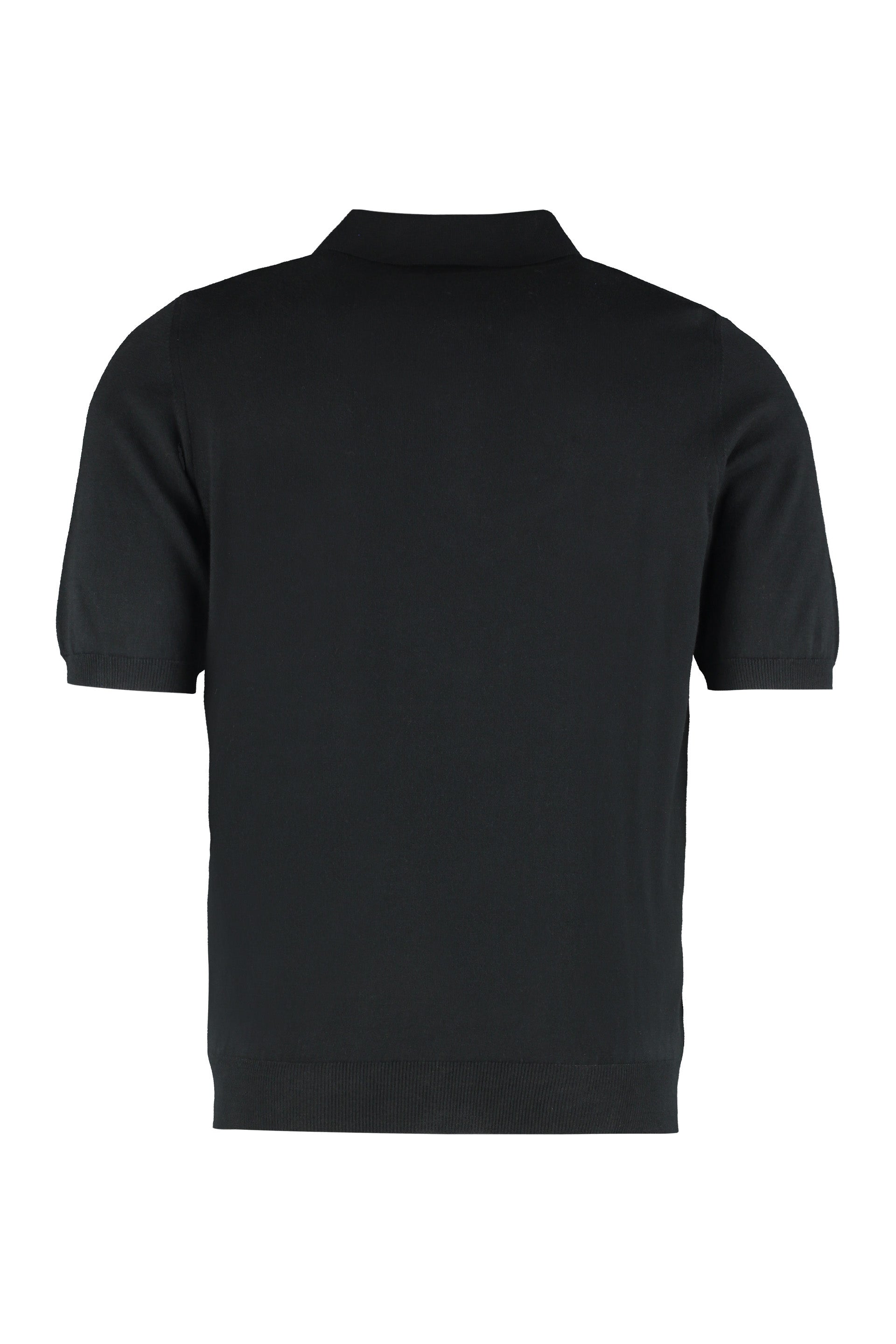 THE (ALPHABET) Short Sleeve Cotton Polo Shirt