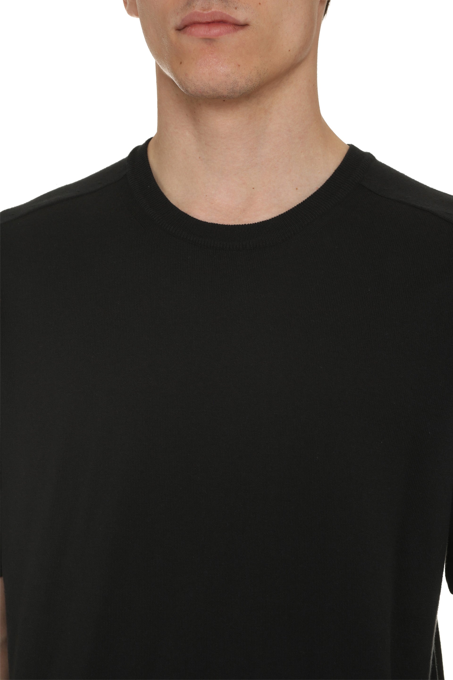 THE (ALPHABET) Classic Knit Short Sleeve Sweater