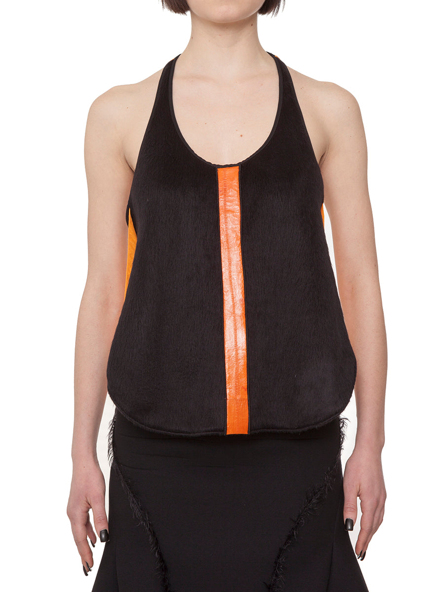 SSHEENA Two-Coloured Silk Top - Size S