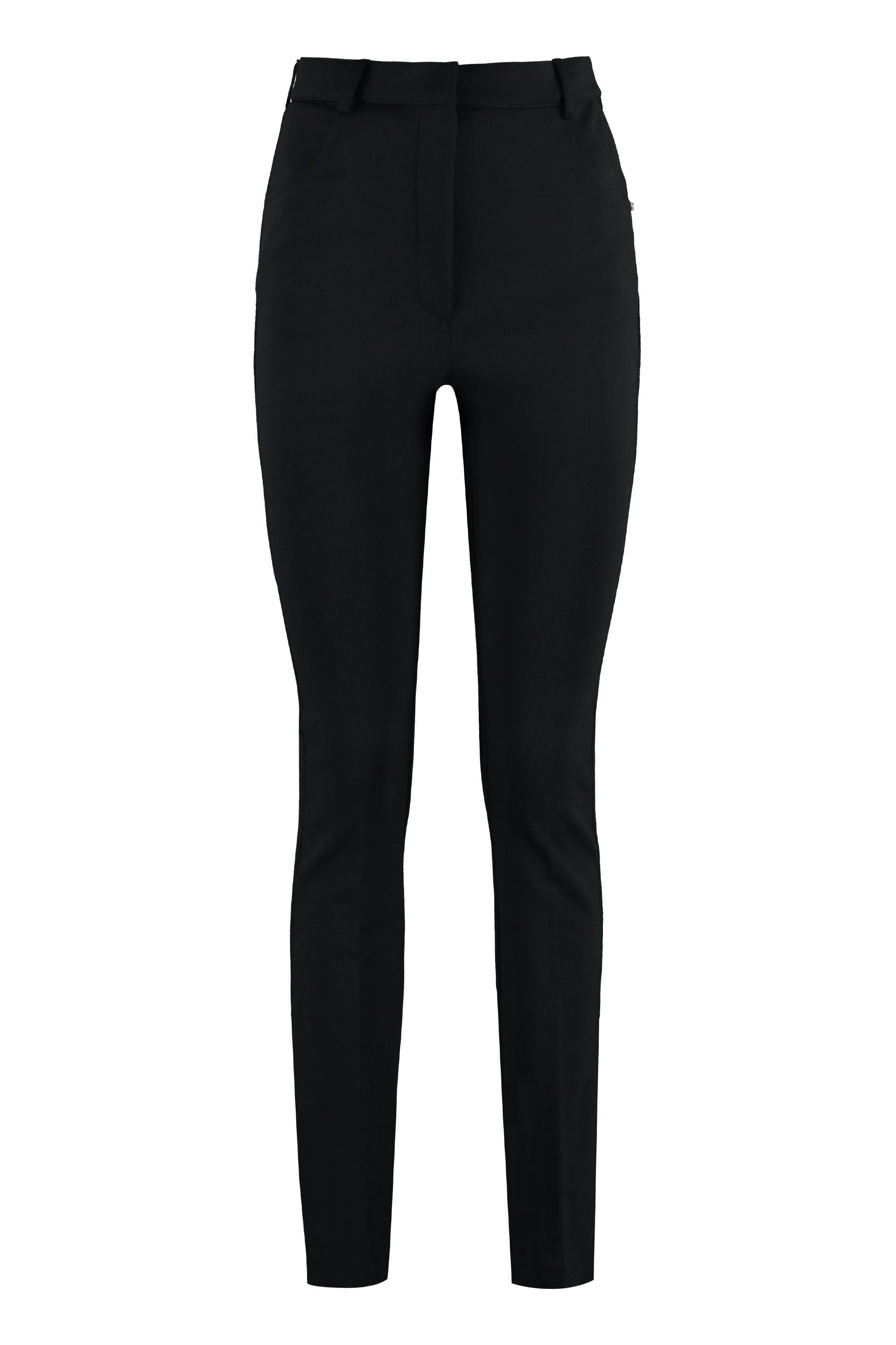 MAX MARA SPORTMAX Elegant Virgin Wool Trousers with Side Pockets