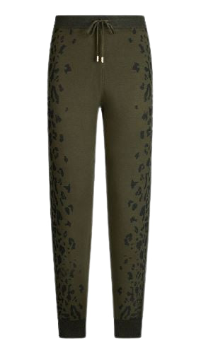 LIU JO Leopard Print Drawstring Pants