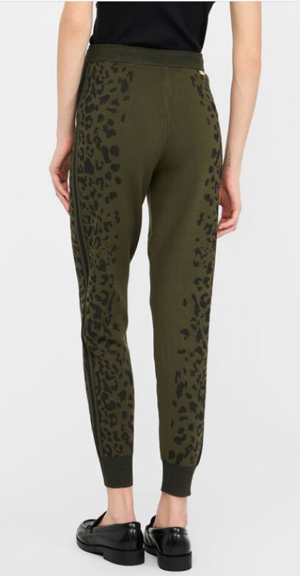 LIU JO Leopard Print Drawstring Pants