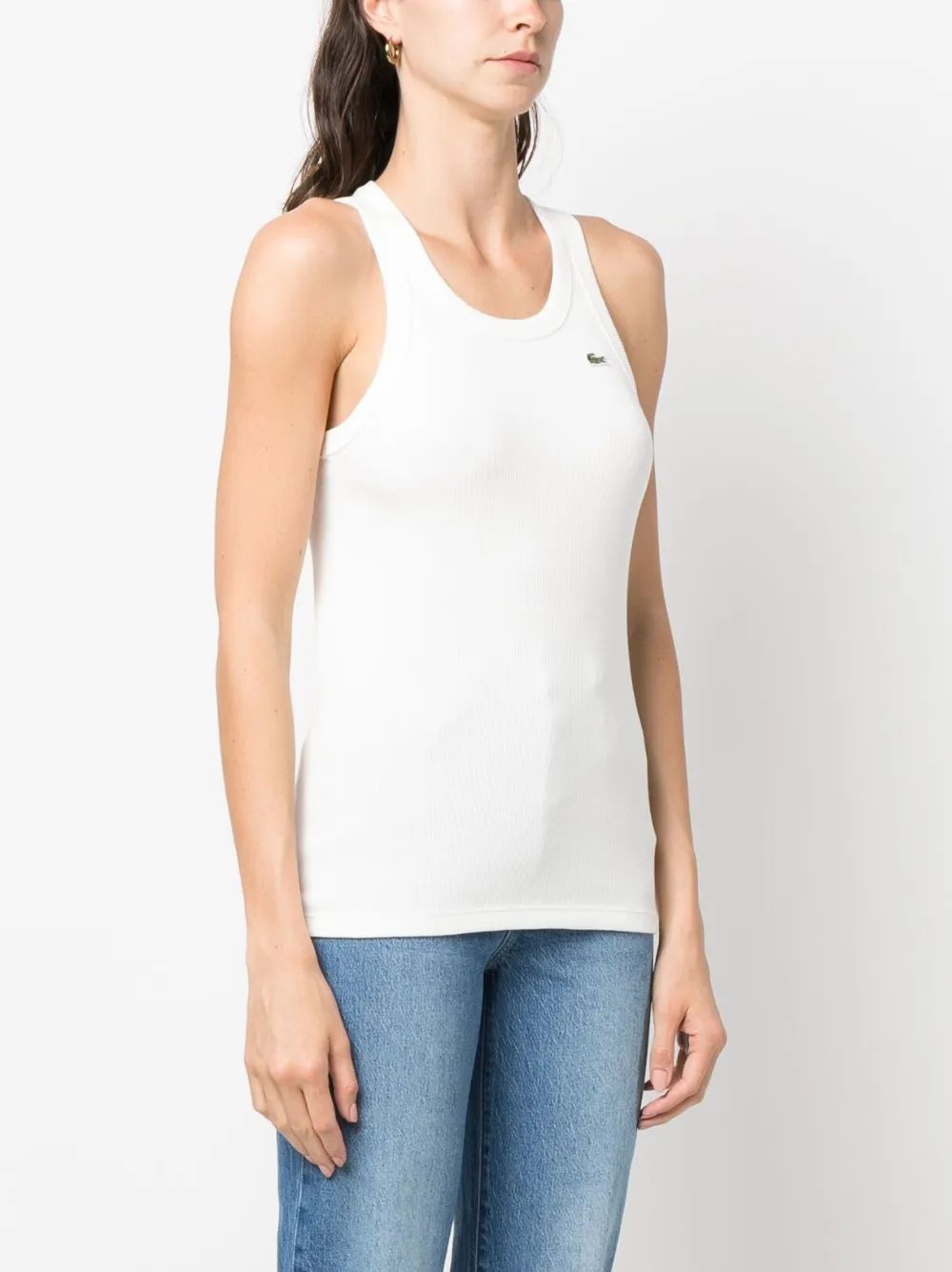 LACOSTE Logo-Appliqué Knit Tank Top