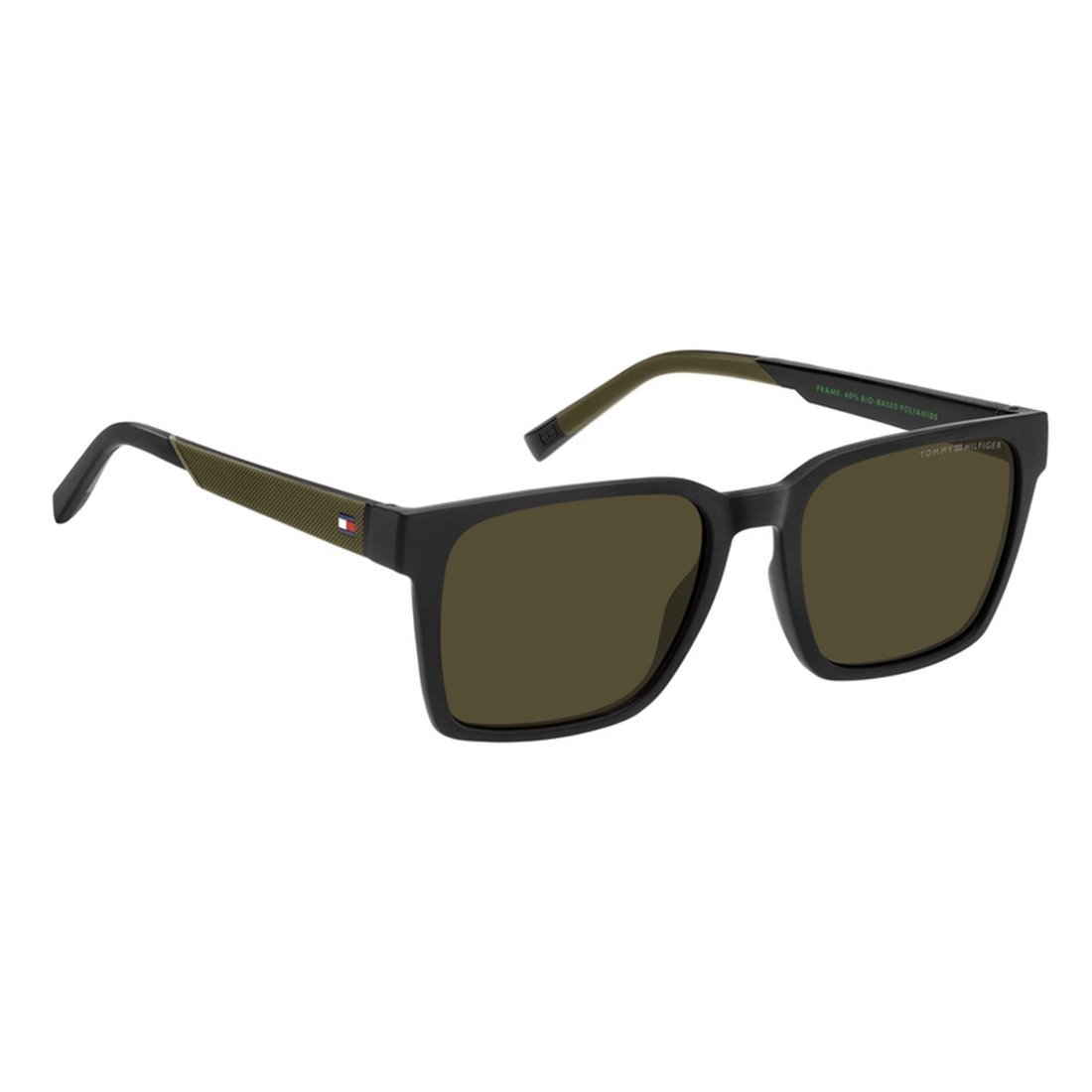 TOMMY HILFIGER Men's Stylish Rectangular Sunglasses