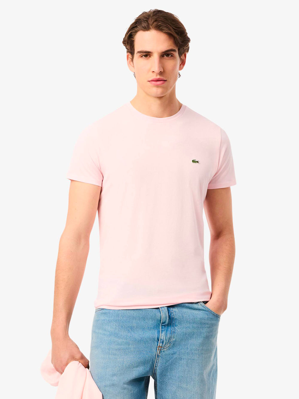 LACOSTE Regular Fit Pima Cotton T-Shirt for Men