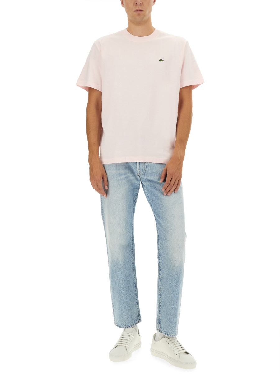 LACOSTE Men's Classic Cotton T-Shirt - Size 5