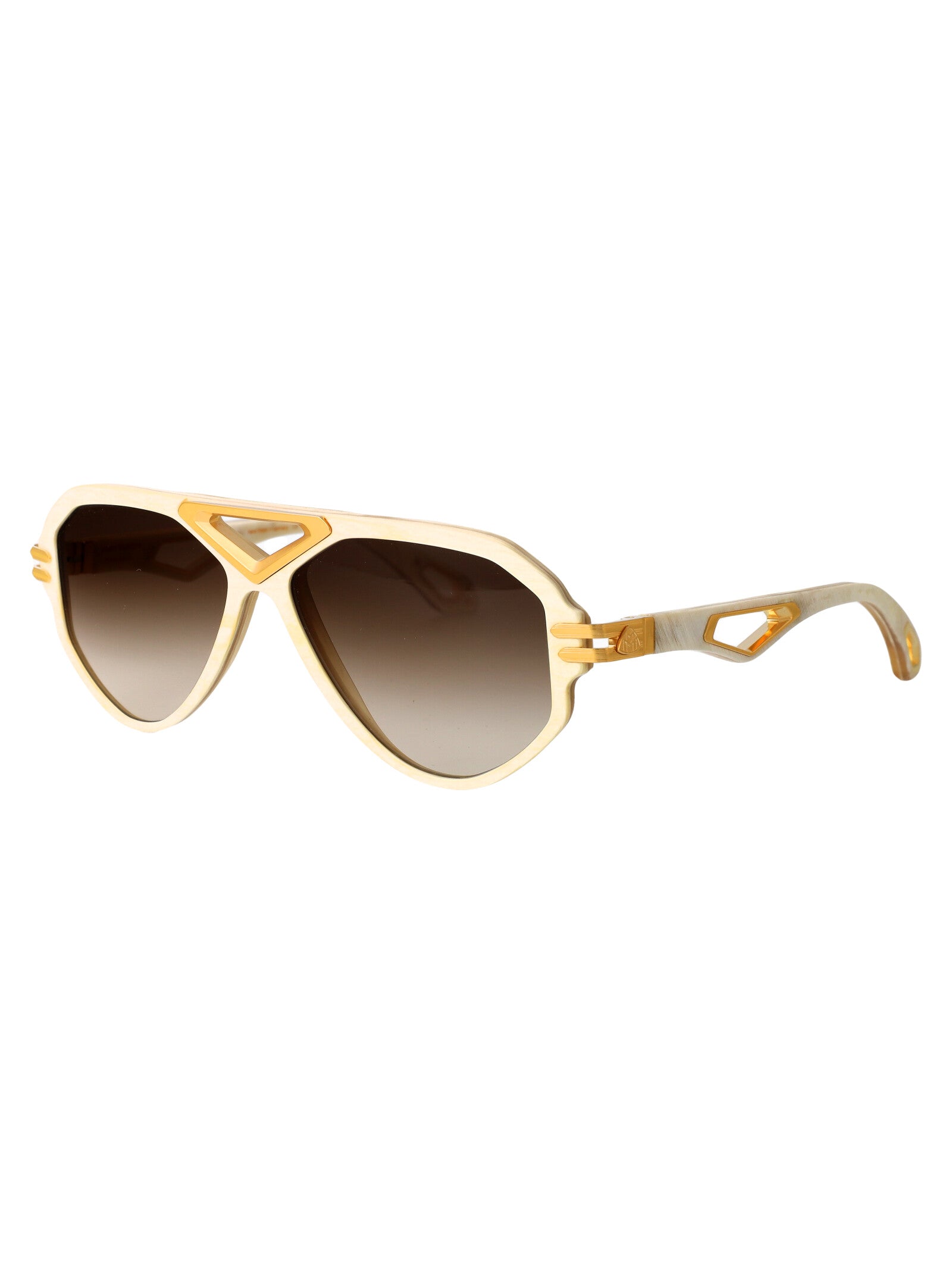MAYBACH EYEWEAR The Jack Mini Titanium and Horn Sunglasses