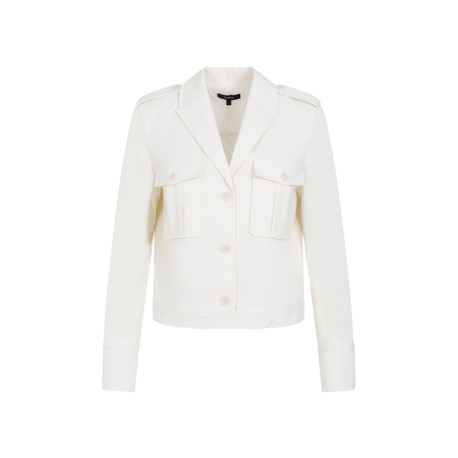 THEORY Sophisticated Boxy Mini Jacket