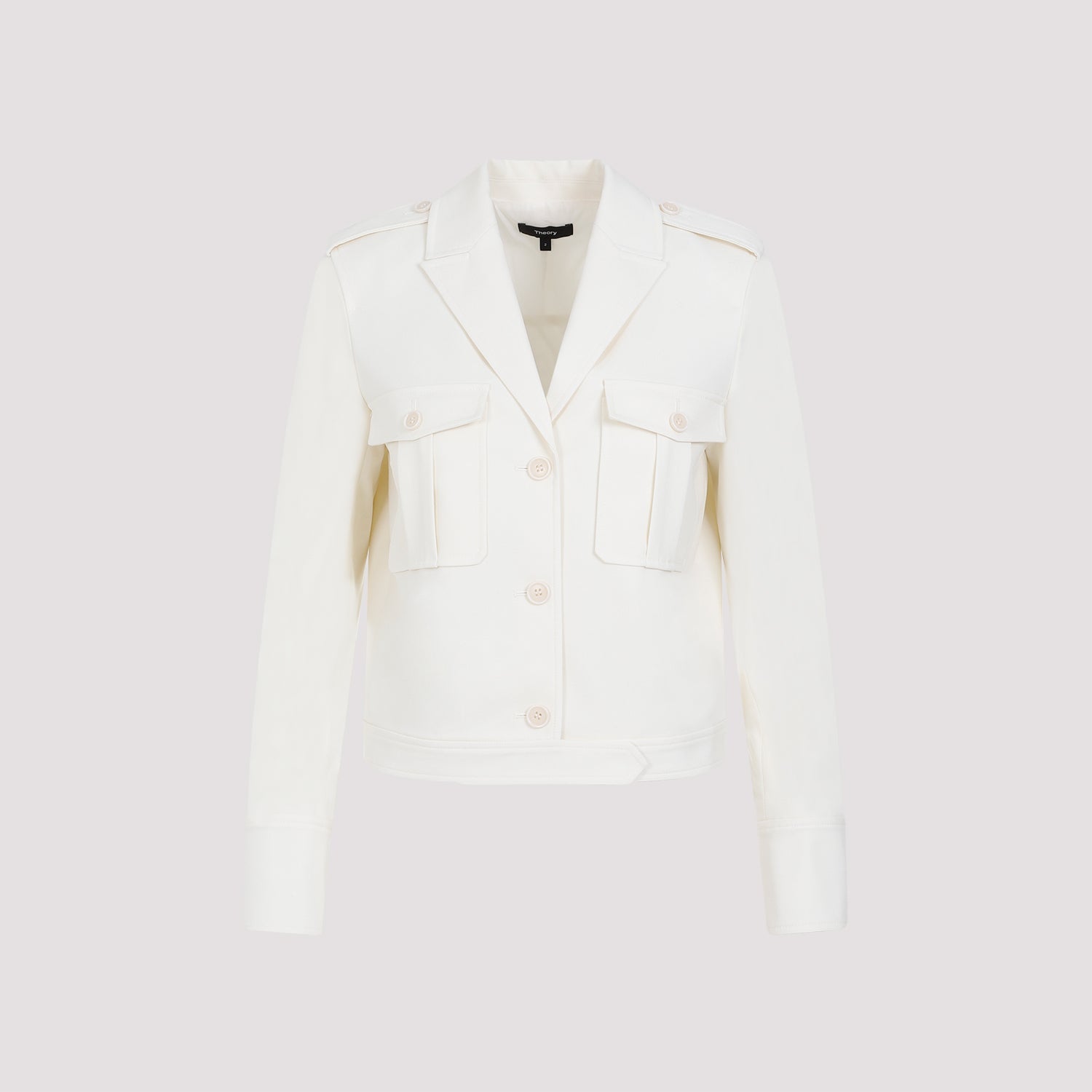THEORY Sophisticated Boxy Mini Jacket