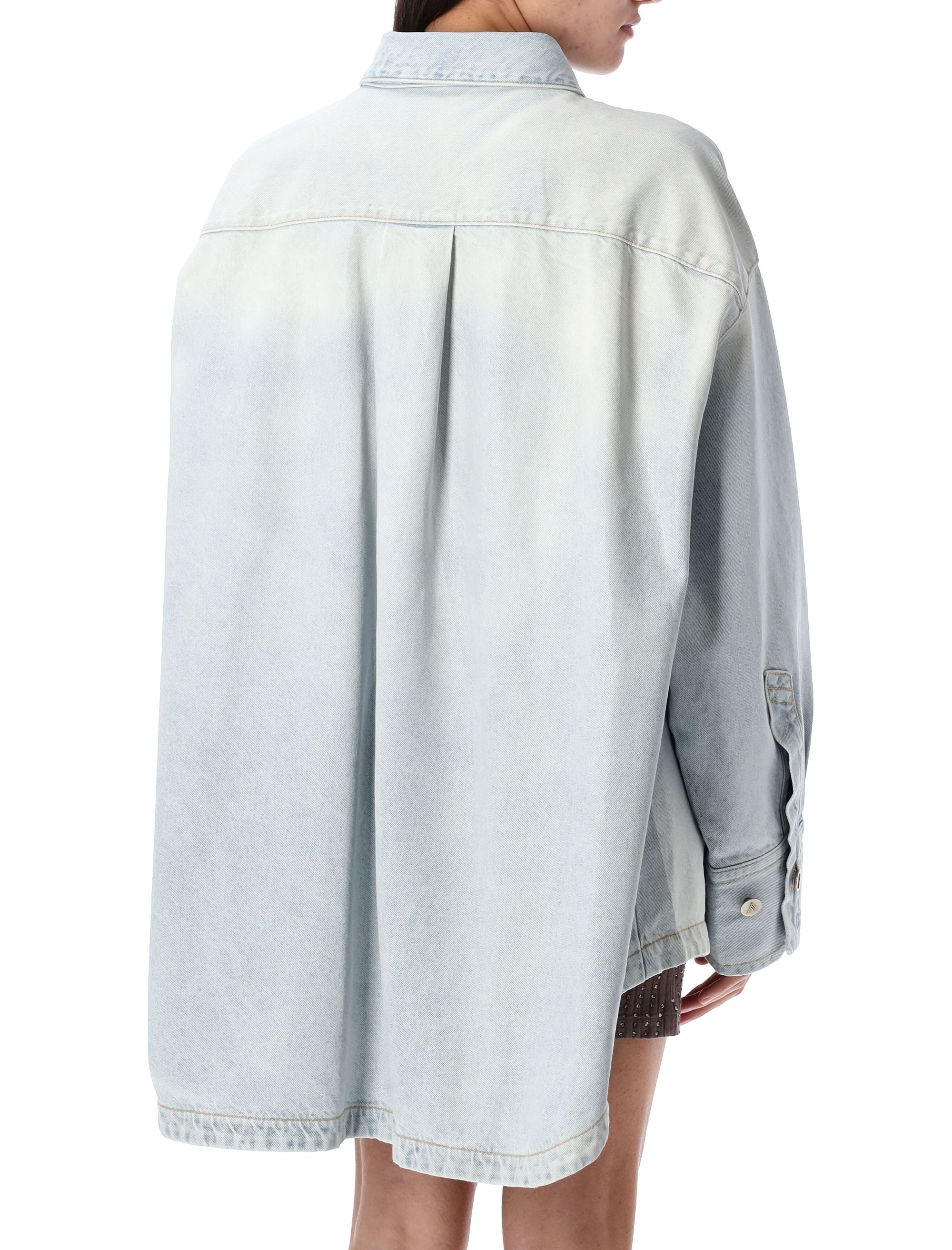 THE ATTICO Oversized Diana Denim Shirt - Women's