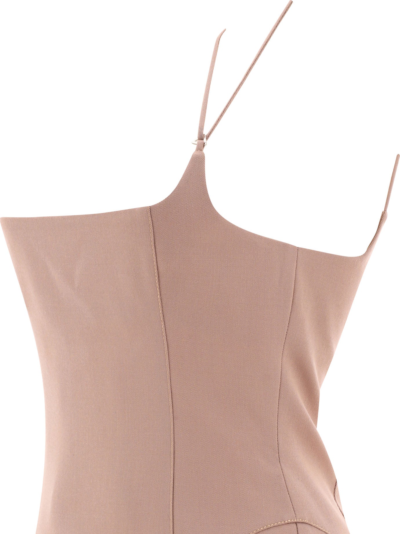 THE ATTICO Luxurious Gabardine Midi Dress for Women