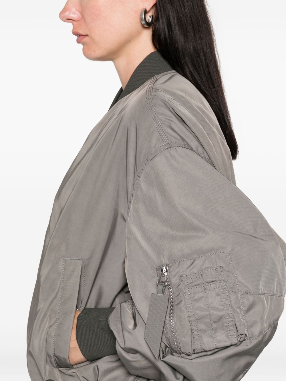 THE ATTICO Sleek Gray Jacket for Women - FW25 Collection
