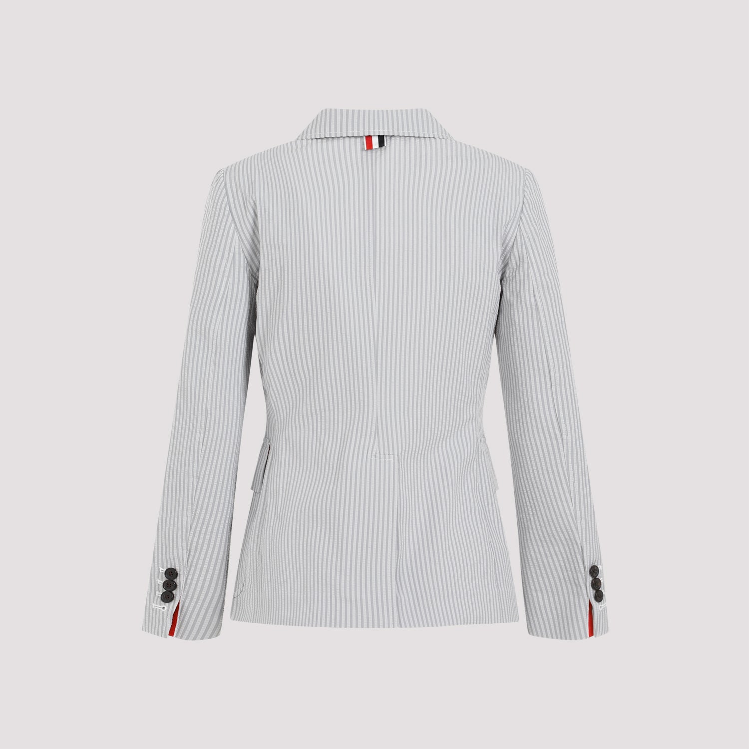 THOM BROWNE Elegant Striped Cotton Jacket for Women