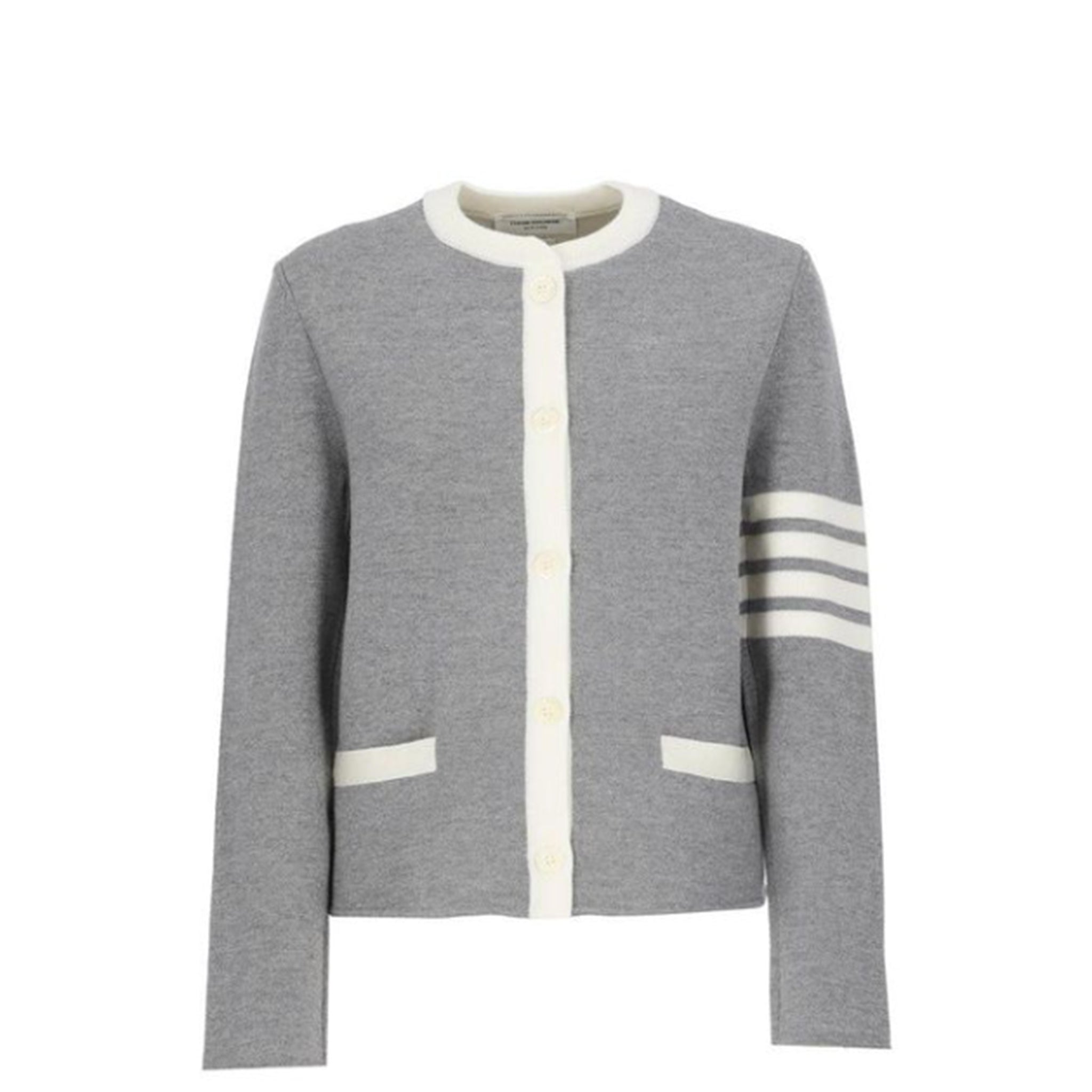 THOM BROWNE Women's 4-Bar Wool Cardigan
