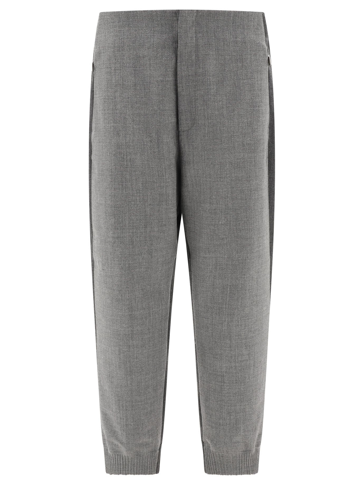THOM BROWNE Wool Joggers with Elasticized Waist for Men