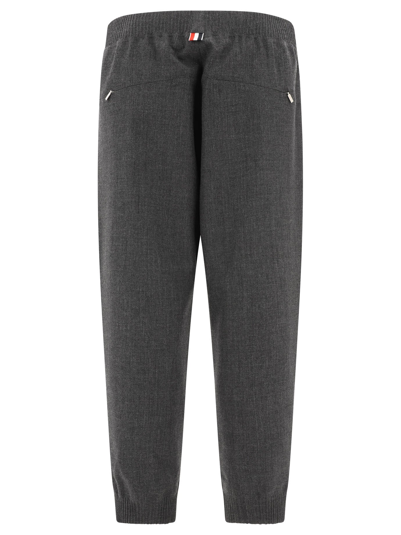 THOM BROWNE Wool Joggers with Elasticized Waist for Men