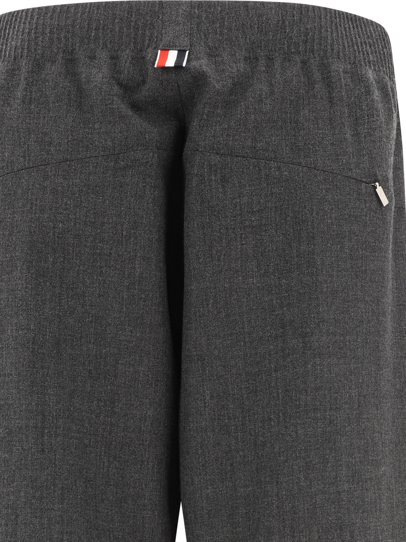 THOM BROWNE Wool Joggers with Elasticized Waist for Men