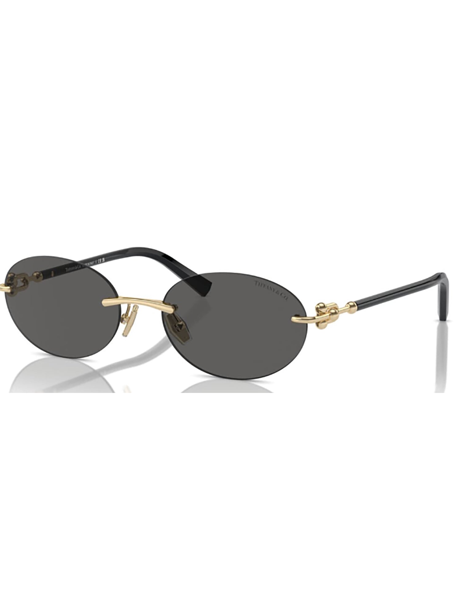 TIFFANY & CO. Sleek Metallic Sunglasses with 140mm Temples