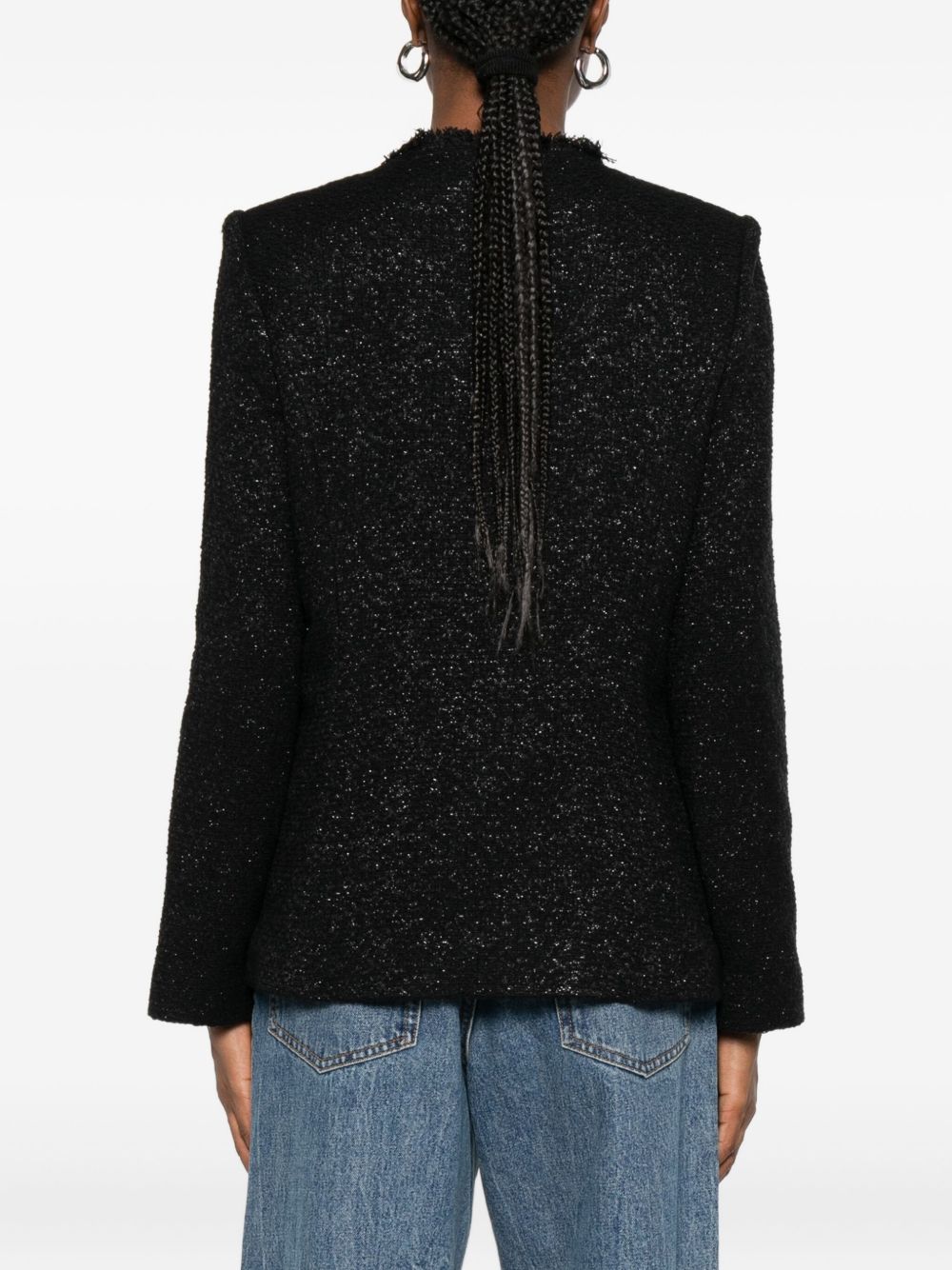 IRO Frayed Trim Round Neck Cardigan for Women