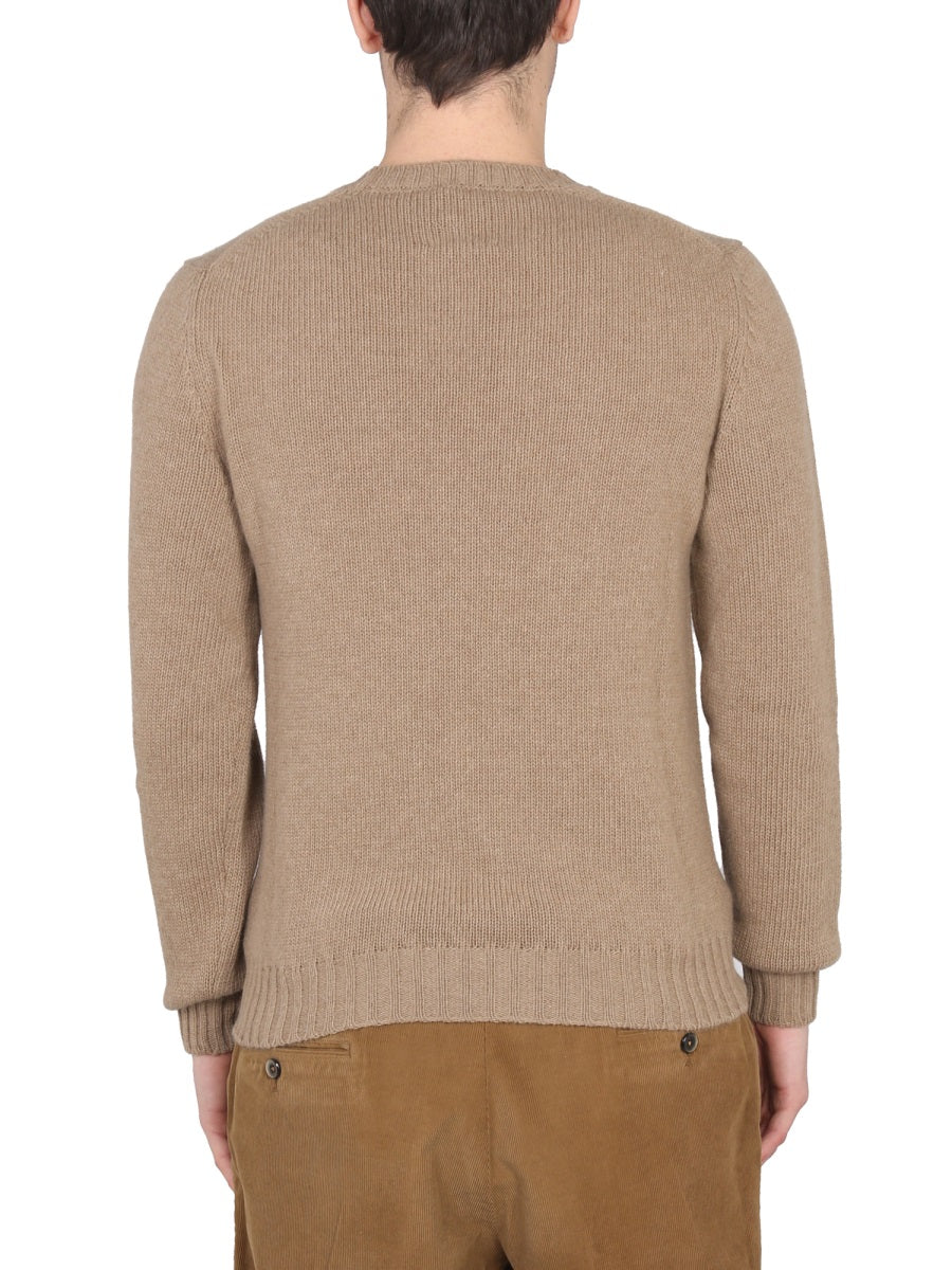 PT TORINO Crossneck Ribbed Collar Sweater for Men