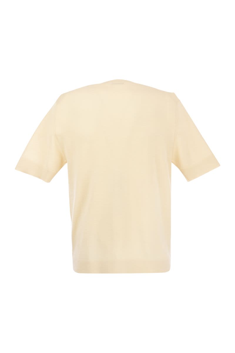 PT01 Luxury Cotton and Silk T-Shirt for Men