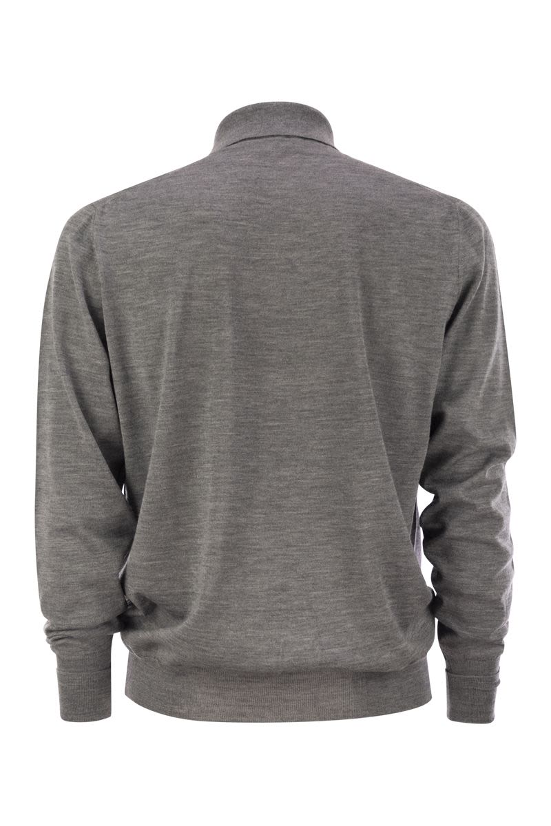 PT01 Men's Slim Fit Pure Wool Polo Shirt