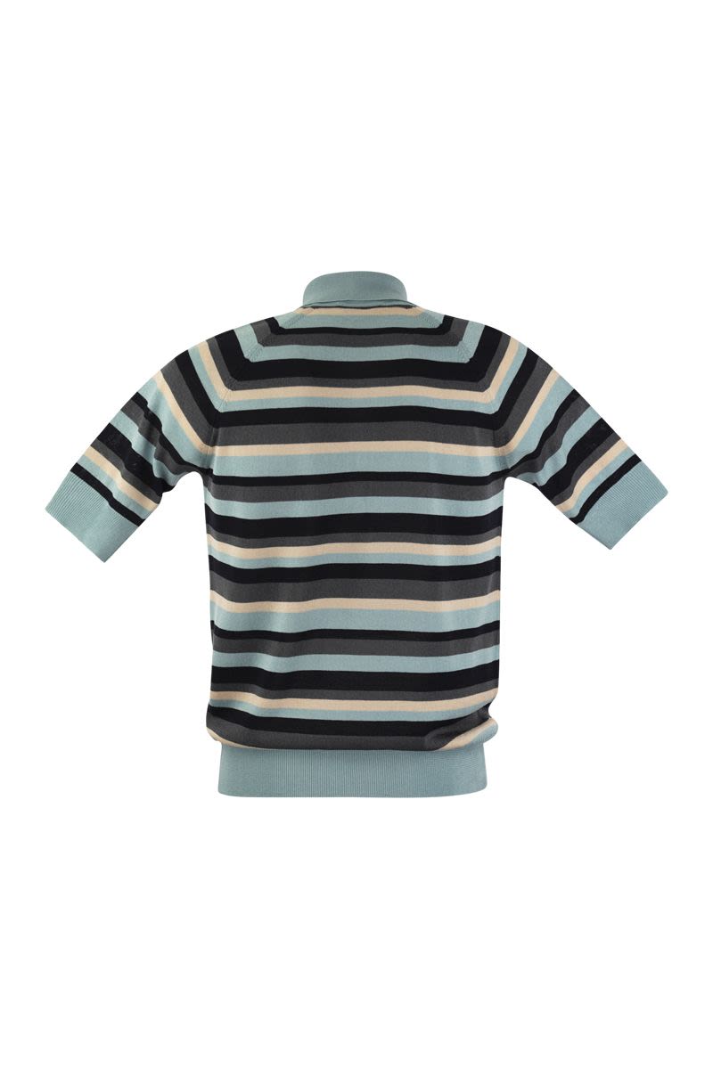 PT01 Cotton and Viscose Polo Shirt