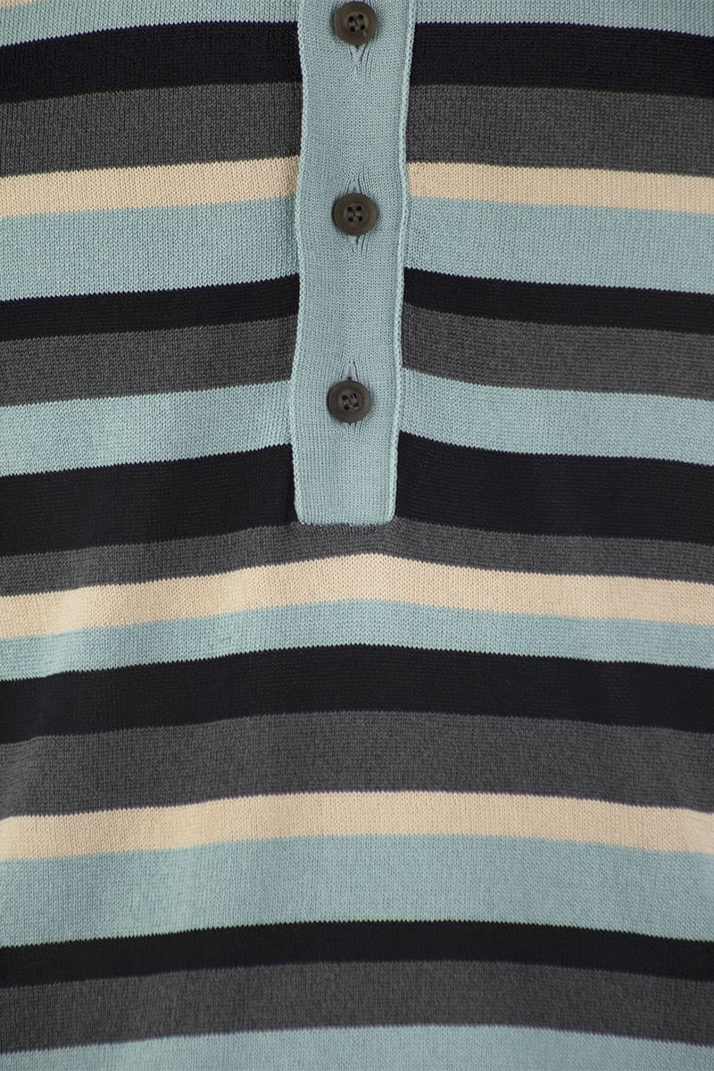 PT01 Cotton and Viscose Polo Shirt
