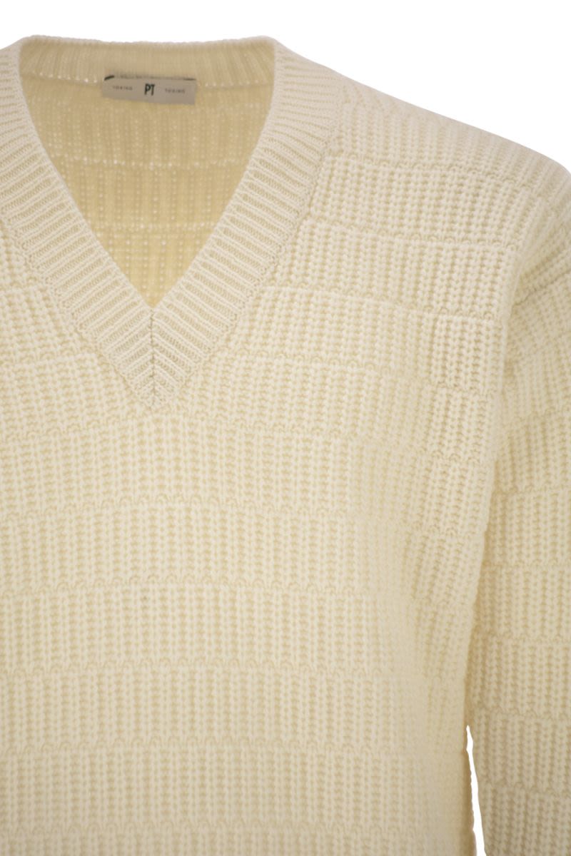 PT TORINO Men's V-Neck Wool Sweater