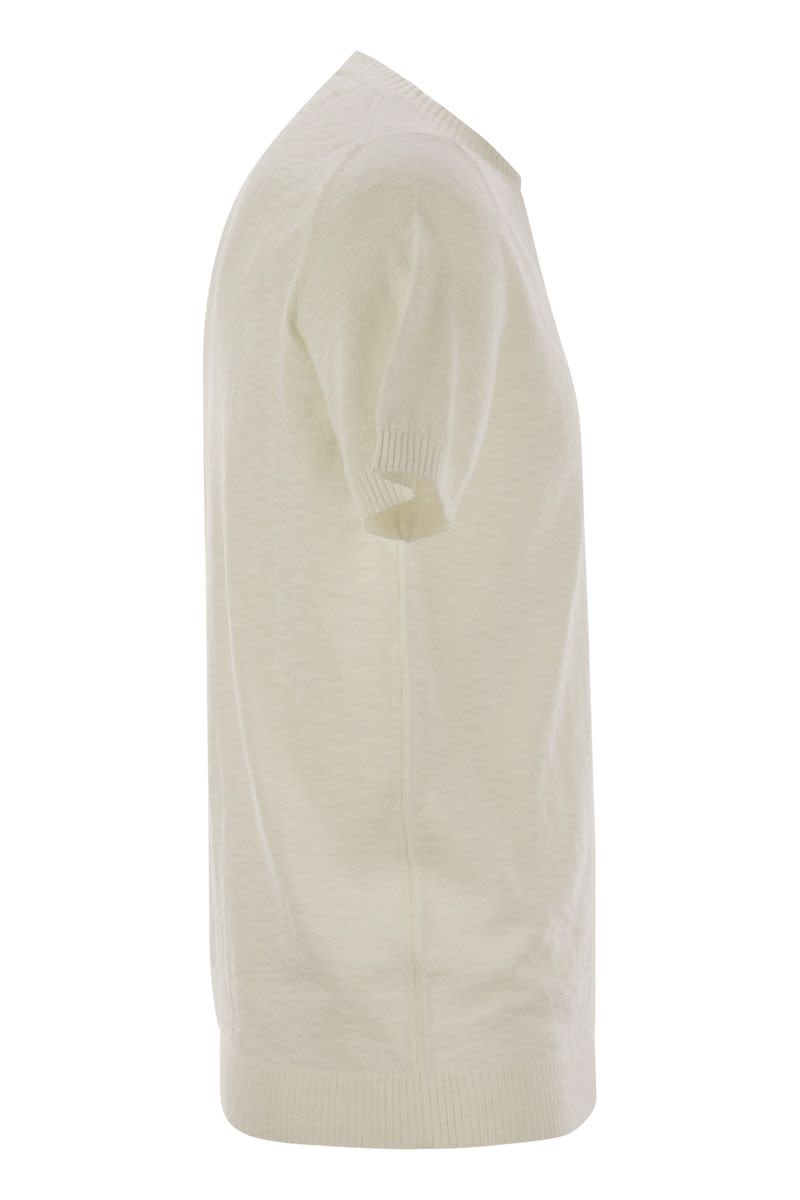 PT TORINO Crew-Neck Short-Sleeved Cotton T-Shirt