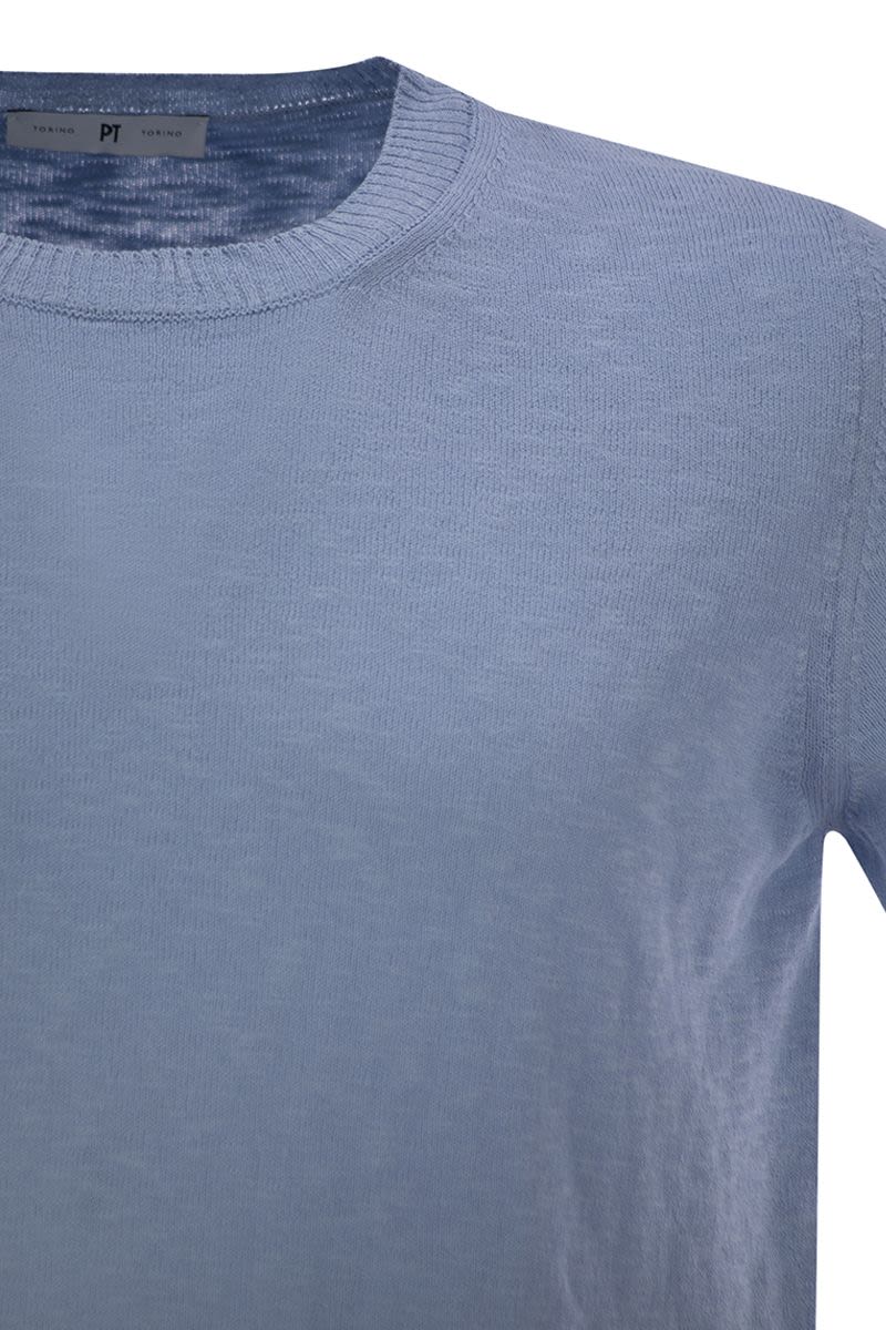 PT TORINO Crew-Neck Short-Sleeve Cotton T-Shirt