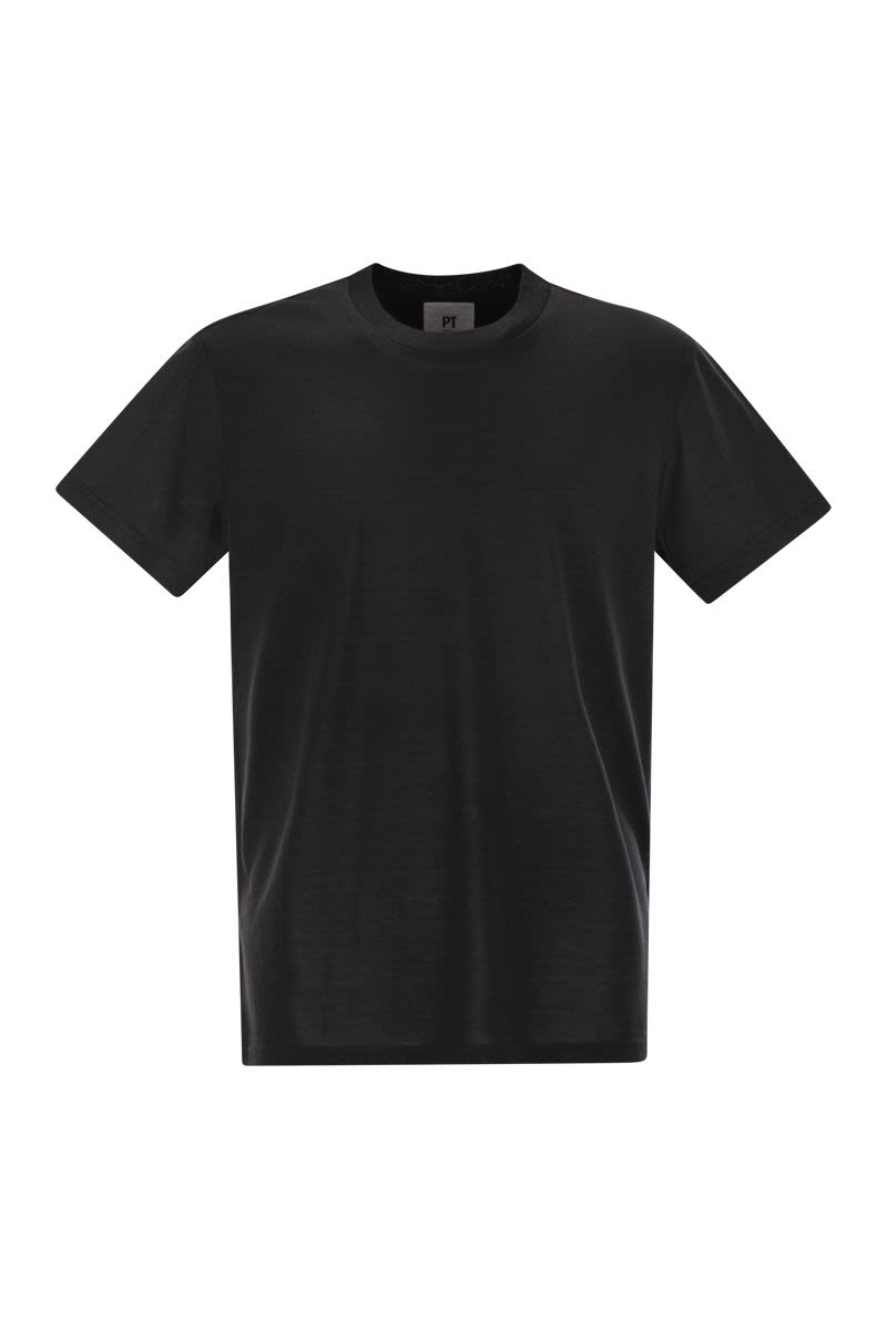 PT TORINO Silk and Cotton Regular Fit T-Shirt