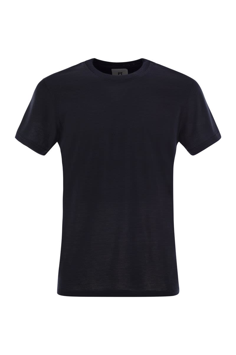 PT01 Slim Fit Deluxe Cotton-Silk T-Shirt for Men