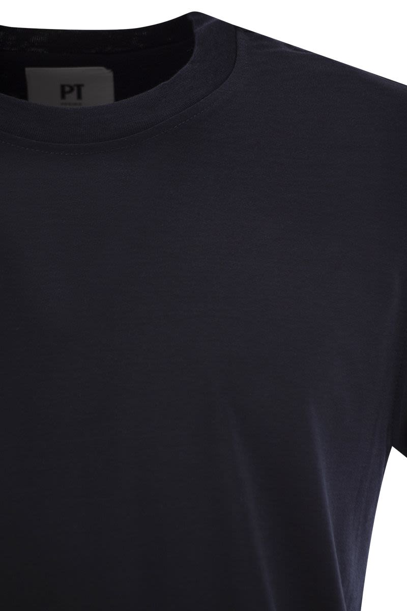 PT01 Slim Fit Deluxe Cotton-Silk T-Shirt for Men