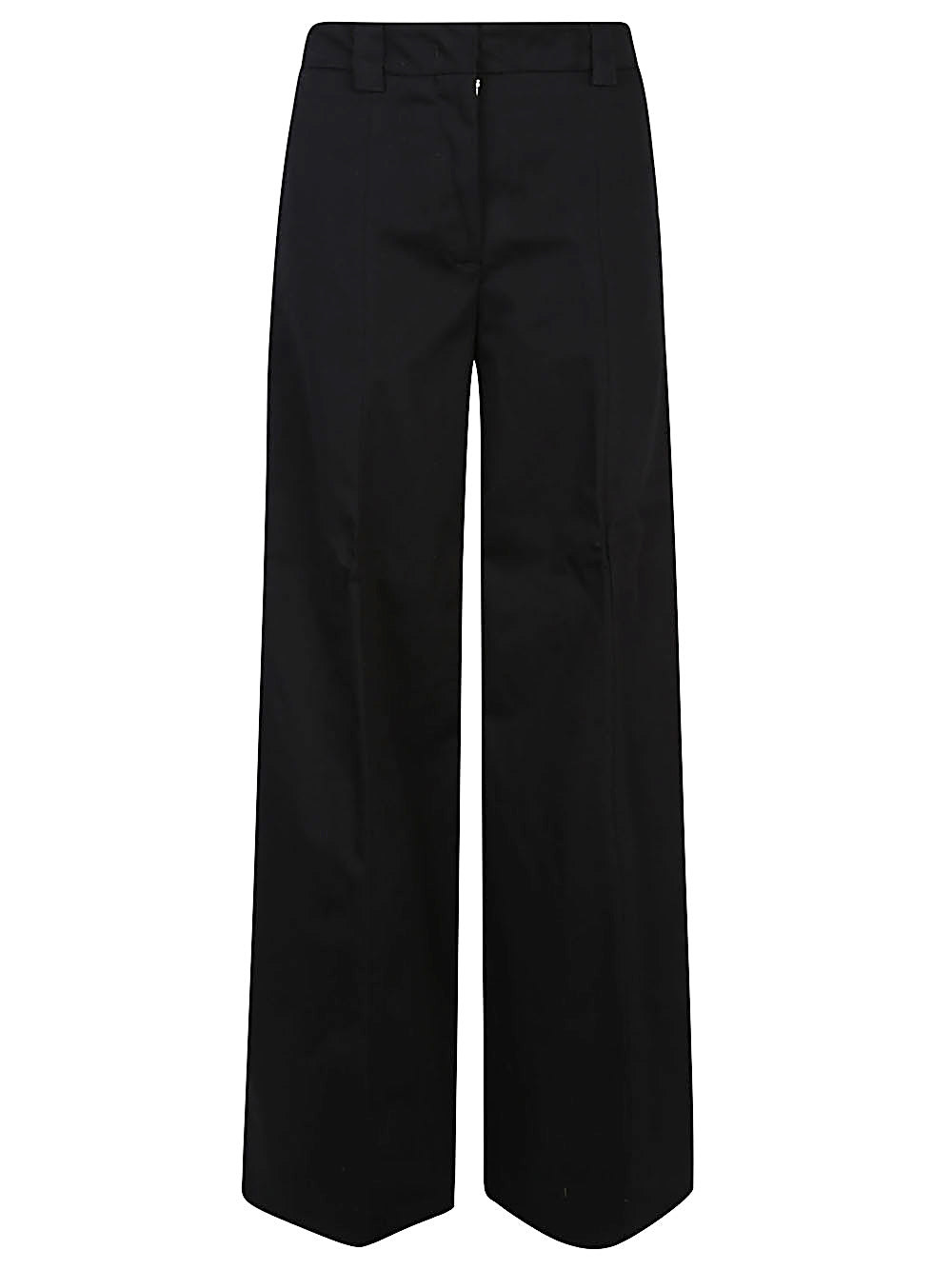 THE LATEST High Waist Wide Leg Cotton Trousers