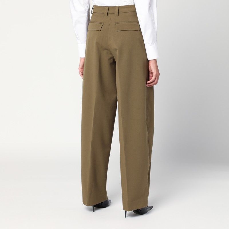 THE LATEST High Waist Wool Blend Wide Trousers