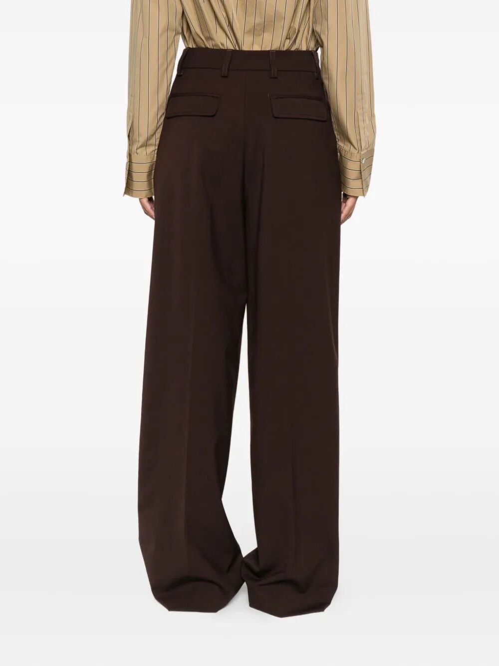 THE LATEST Pleated Trousers with Pockets - Mid-Rise, Straight Leg