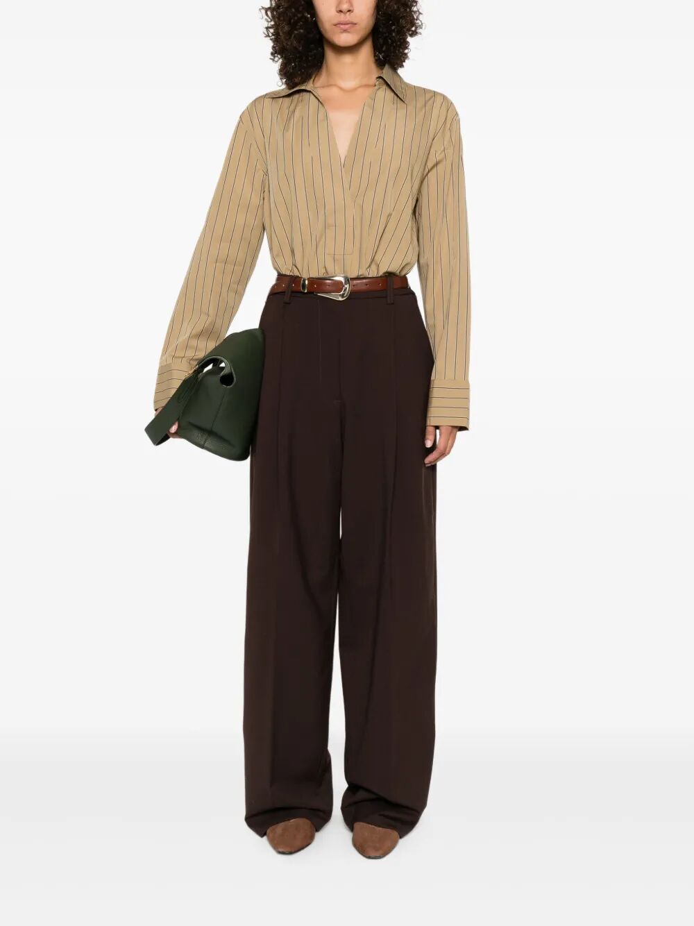 THE LATEST Pleated Trousers with Pockets - Mid-Rise, Straight Leg