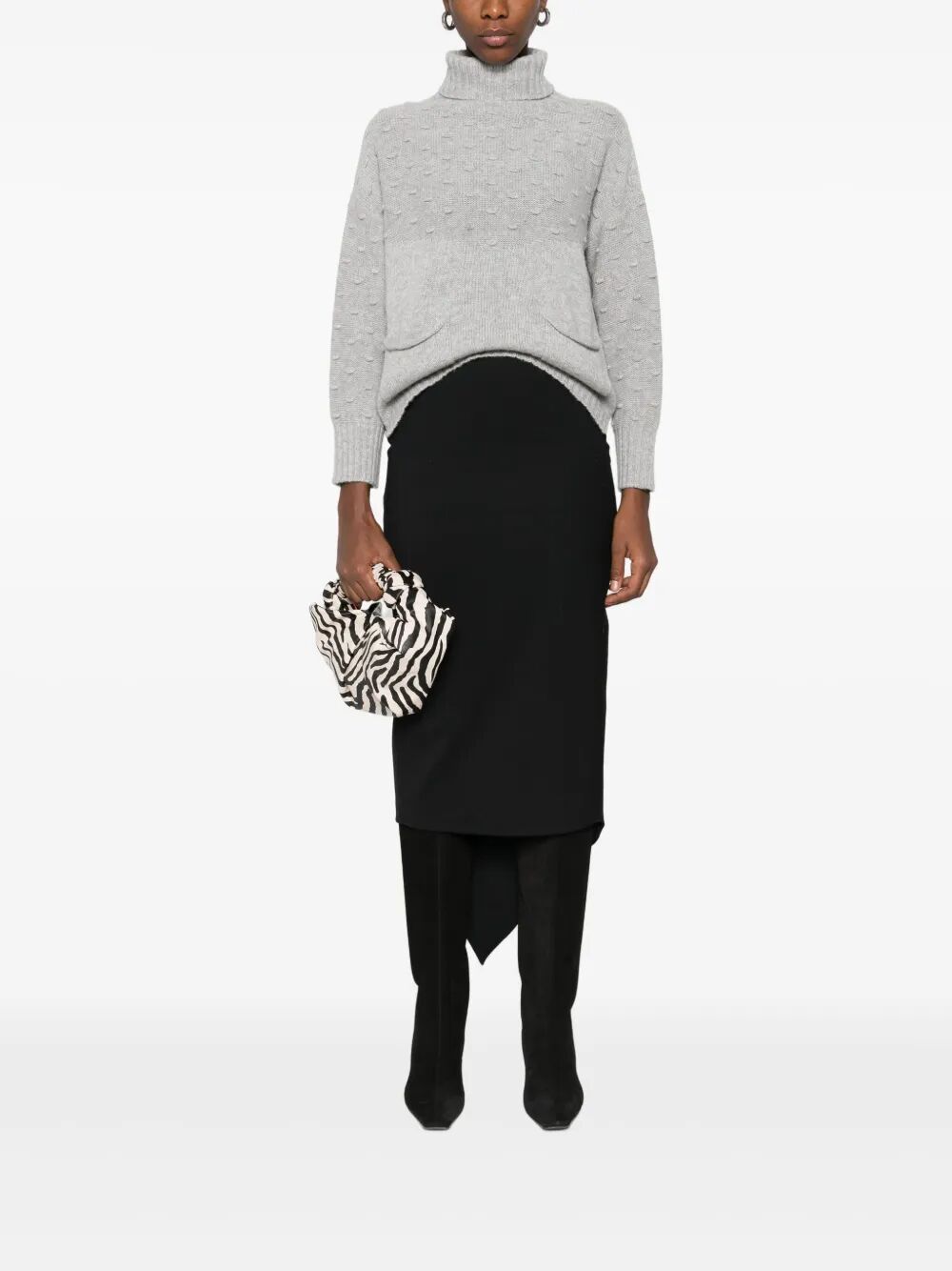 THE LATEST Chic Cotton Midi Skirt