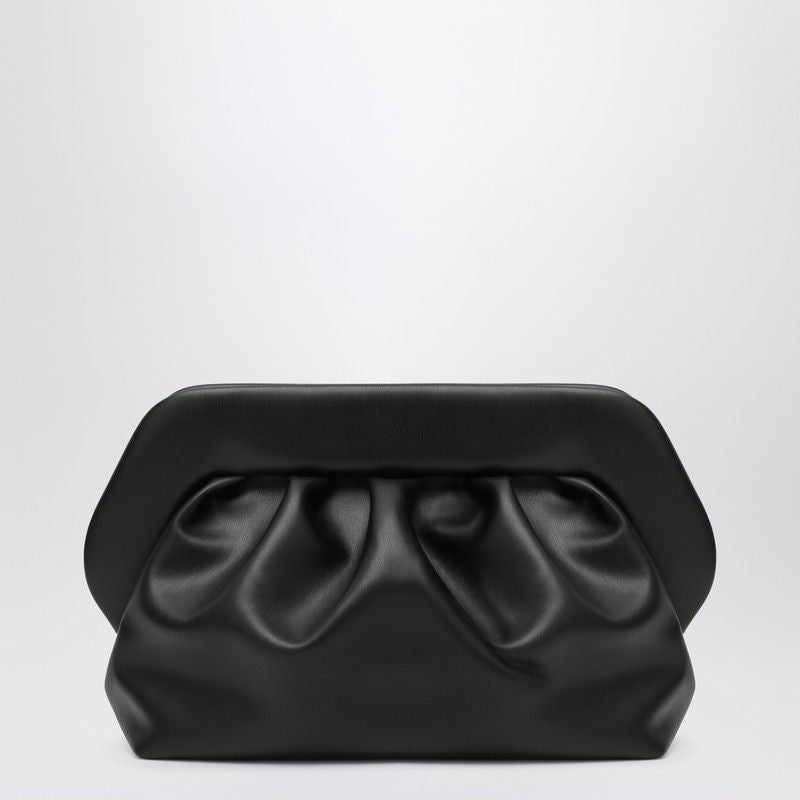 THEMOIRè Medium Vegan Leather Clutch with Ruffles
