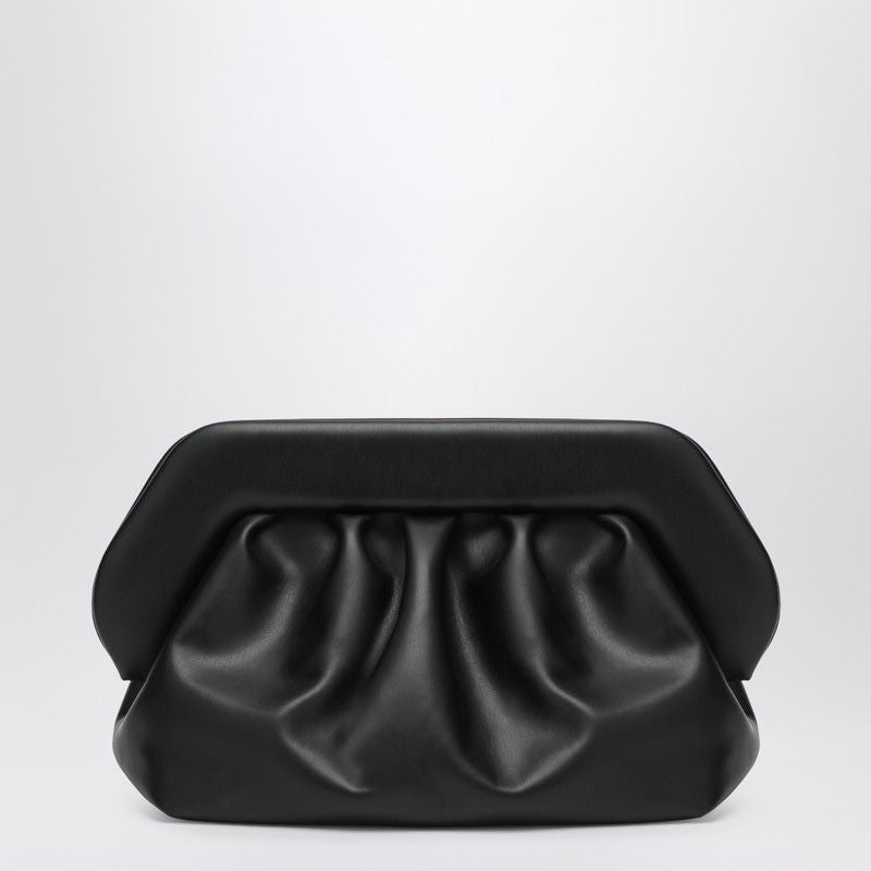 THEMOIRè Medium Vegan Leather Clutch with Ruffles