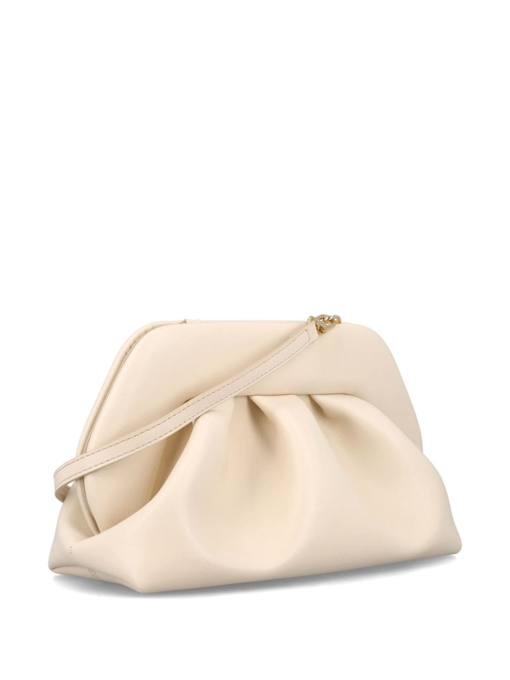 THEMOIRè Gathered Detail Mini Clutch with Detachable Shoulder Strap