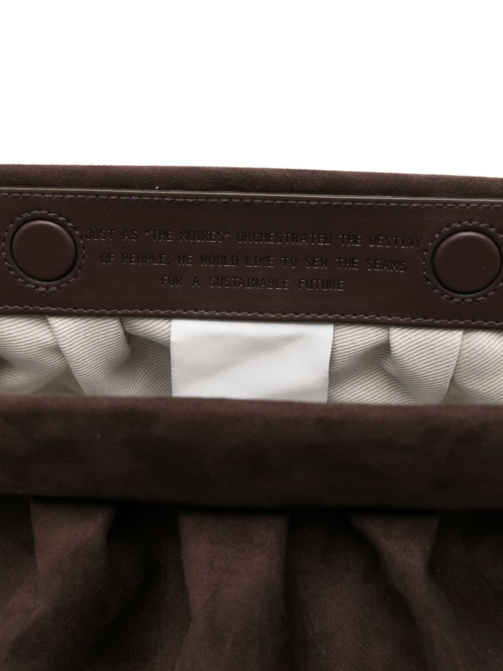 THEMOIRè Mini Suede Clutch Handbag with Detachable Strap